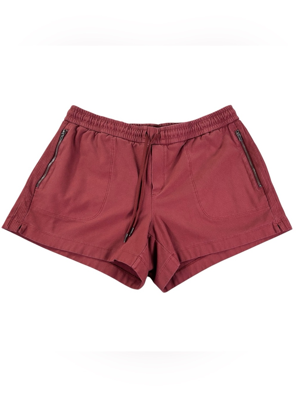 Athleta Farallon Shorts Women’s 12 Dried Cinnamon Drawstring Gorpcore Athleisure